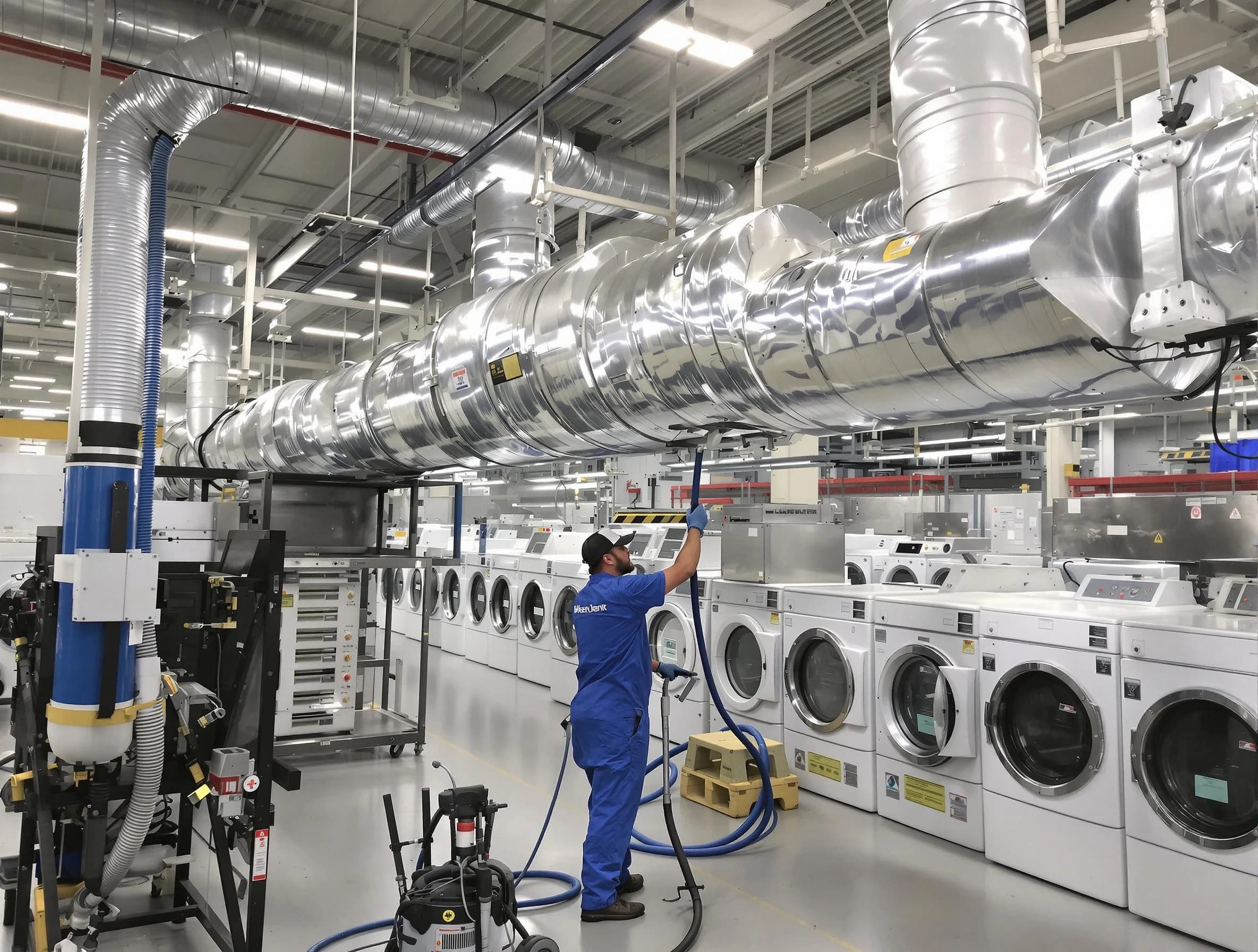 Todd Creek Dryer Vent Cleaning team performing heavy-duty industrial dryer vent cleaning in Todd Creek