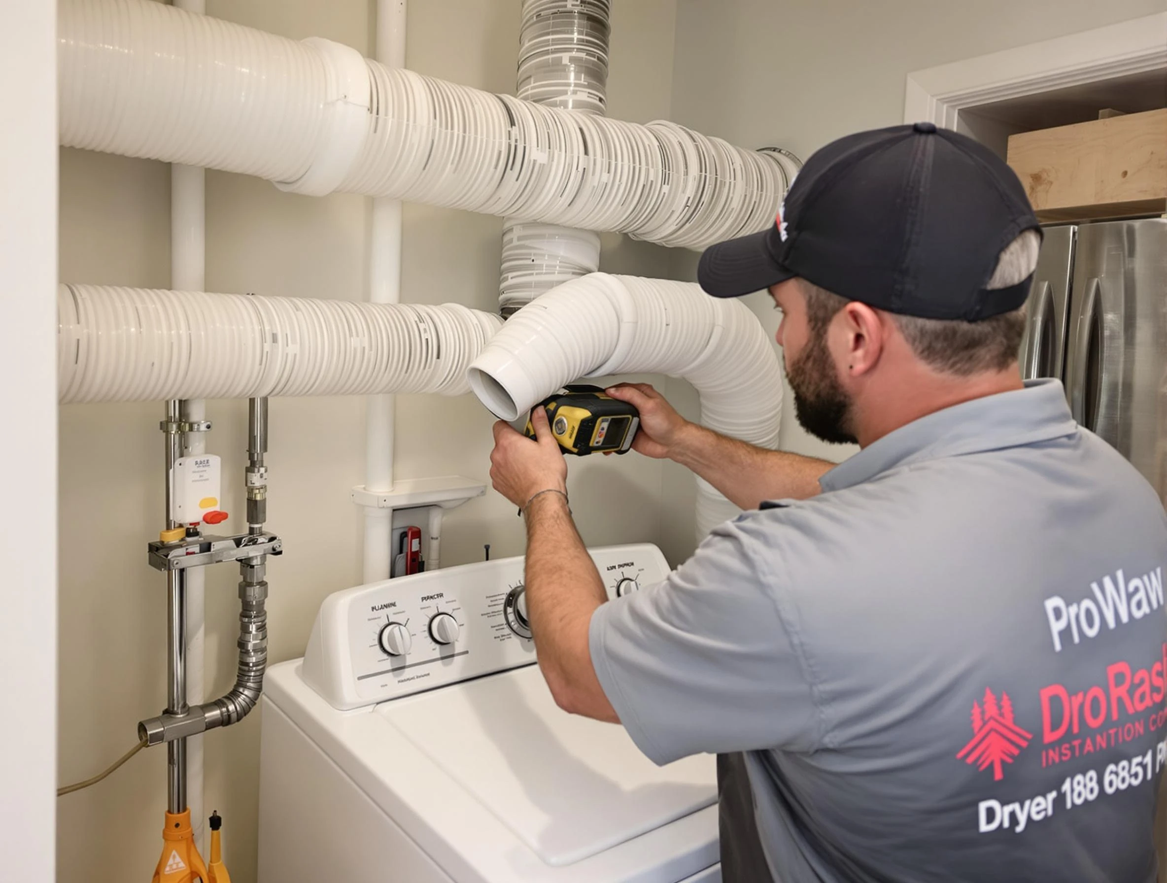 Professional dryer vent hose installation by Todd Creek Dryer Vent Cleaning in Todd Creek